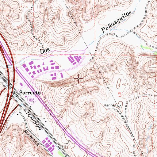 Topographic Map of Gurdjieff Foundation, CA