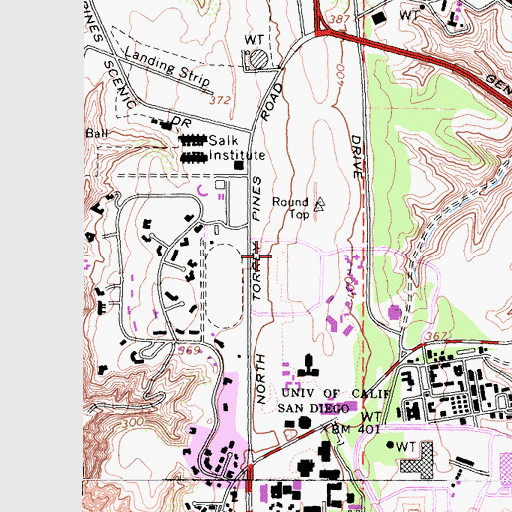 Topographic Map of Oceanview Terrace, CA
