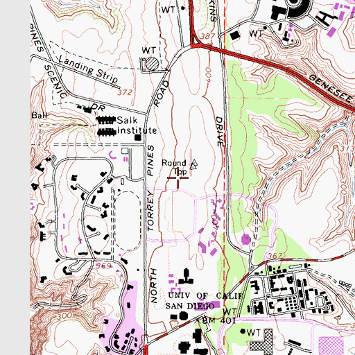 Topographic Map of Robinson Building Complex, CA