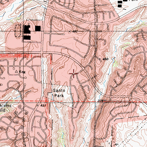 Topographic Map of San Diego Fire - Rescue Department Station 39, CA