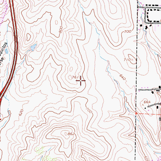 Topographic Map of San Diego Fire - Rescue Department Station 42, CA
