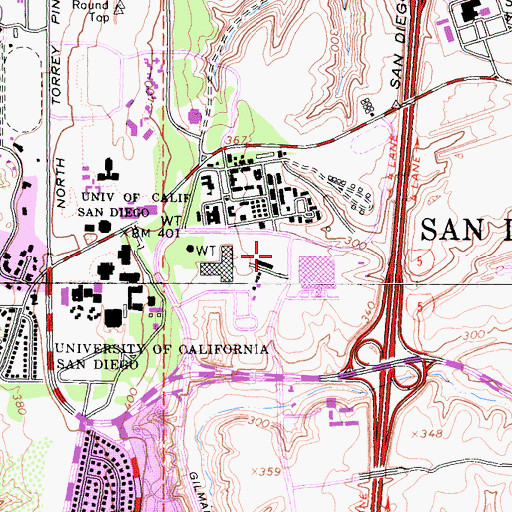 Topographic Map of Stein Clinical Research Center, CA