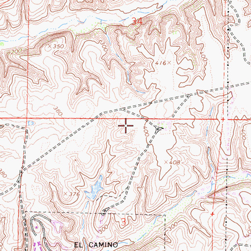 Topographic Map of Tzu Chi Foundation, CA