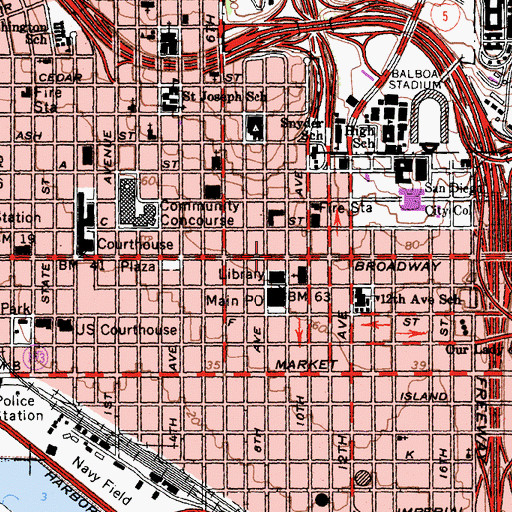 Topographic Map of Amen Mission, CA