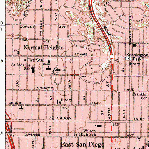 Topographic Map of Apostolic Assembly, CA