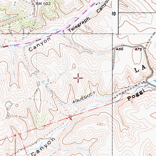Topographic Map of Calvary Chapel, CA