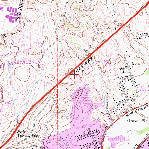 Topographic Map of Center for Joyful Living, CA