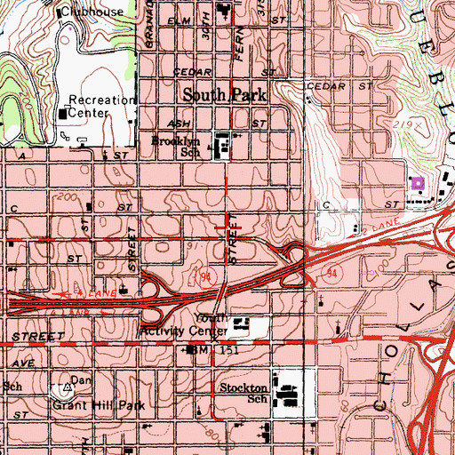 Topographic Map of Chapel of Happiness, CA