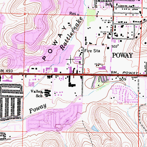 Topographic Map of Child Centered Church, CA