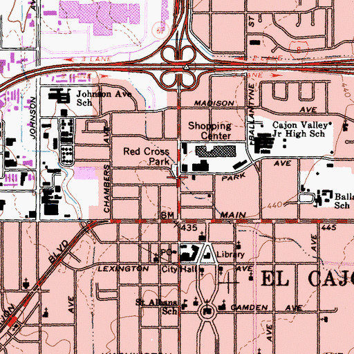Topographic Map of Church of Compassion, CA