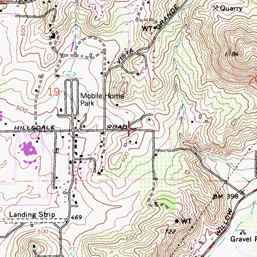 Topographic Map of Church of Saint Luke, CA