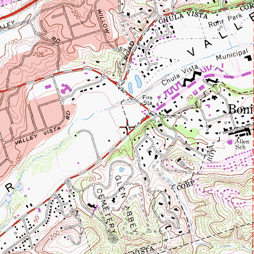 Topographic Map of Church of the Good Shepherd, CA