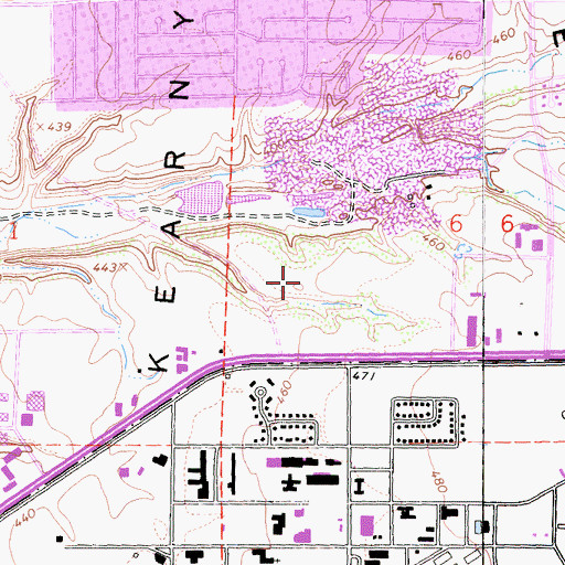 Topographic Map of Church of Today Unity Church, CA