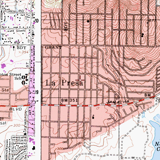Topographic Map of Covenant Reformed Church San Diego, CA