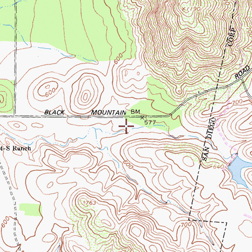 Topographic Map of Maranatha Chapel, CA