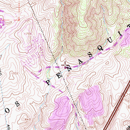 Topographic Map of Mount Carmel Church of the Nazarene, CA