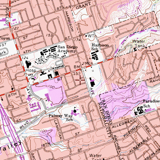 Topographic Map of New Covenant Tabernacle, CA
