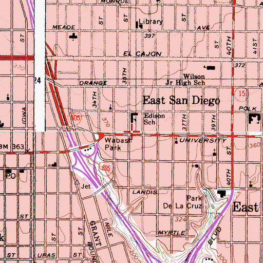 Topographic Map of New Harvest Christian Fellowship, CA
