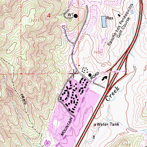 Topographic Map of Penasquitos Lutheran Church, CA