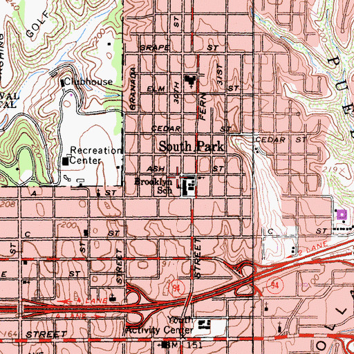 Topographic Map of Albert Einstein Academy, CA
