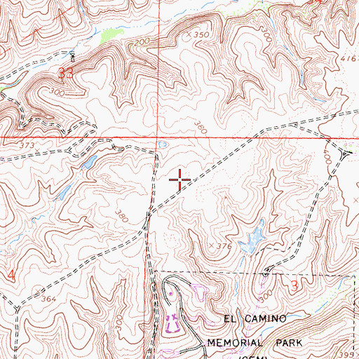 Topographic Map of Audeo School, CA