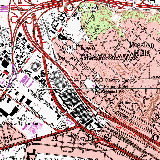 Topographic Map of Connections School, CA