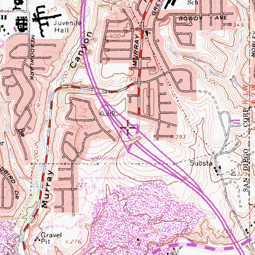 Topographic Map of Faith Community School, CA