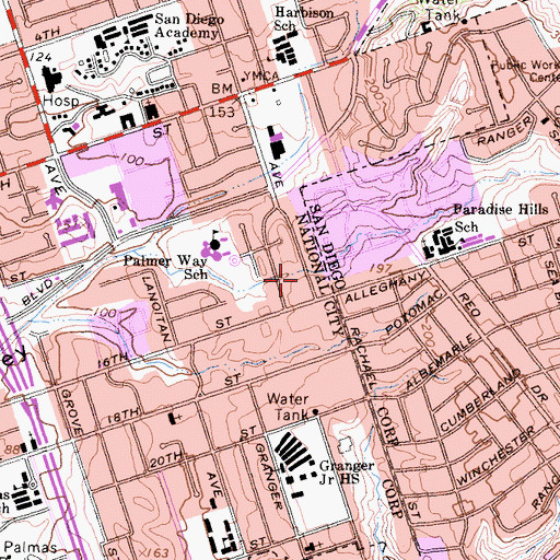 Topographic Map of Harbison Head Start, CA