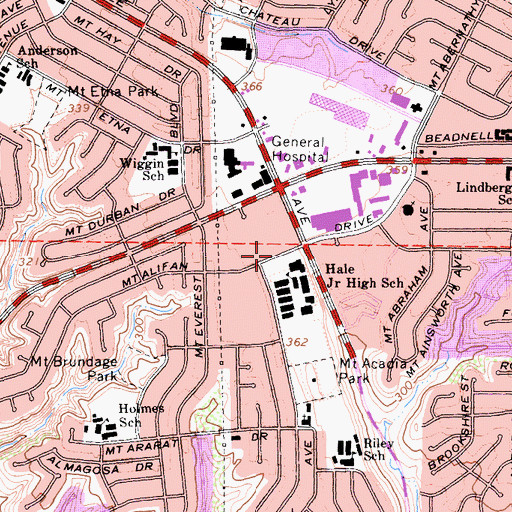 Topographic Map of Horizon School of Evangelism, CA