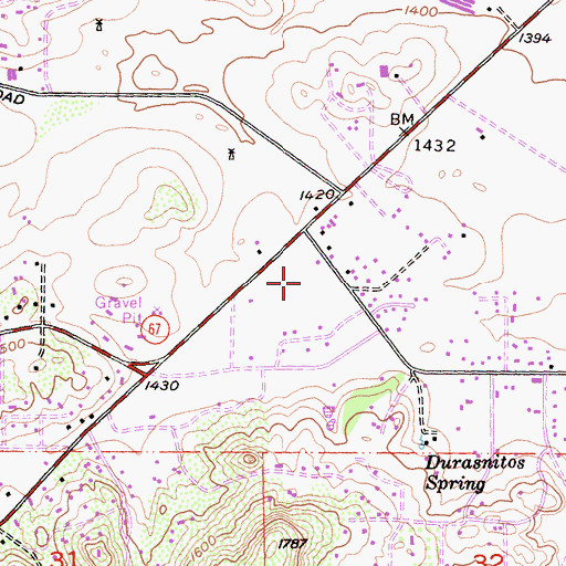 Topographic Map of Ramona United Methodist Church, CA