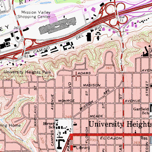 Topographic Map of Reformation Church, CA