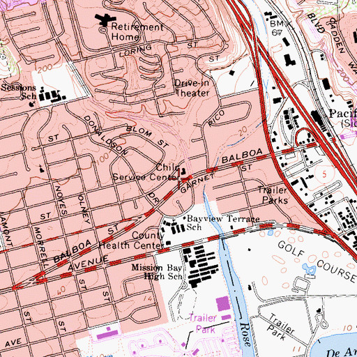 Topographic Map of Rose Creek Church, CA