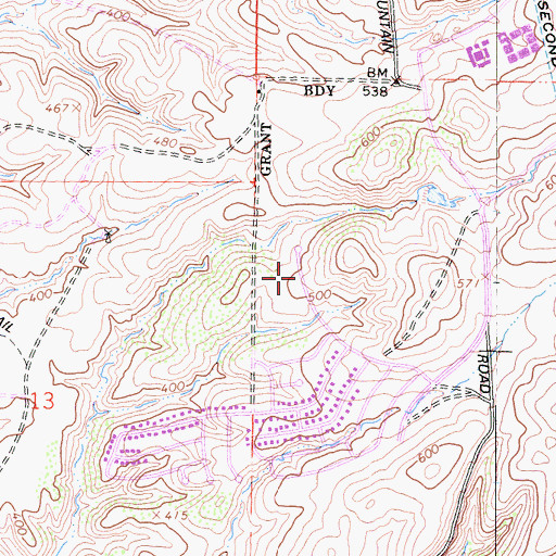 Topographic Map of Sabre Springs Foursquare Church, CA