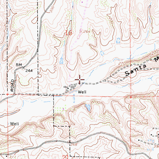 Topographic Map of McGonigle Canyon, CA