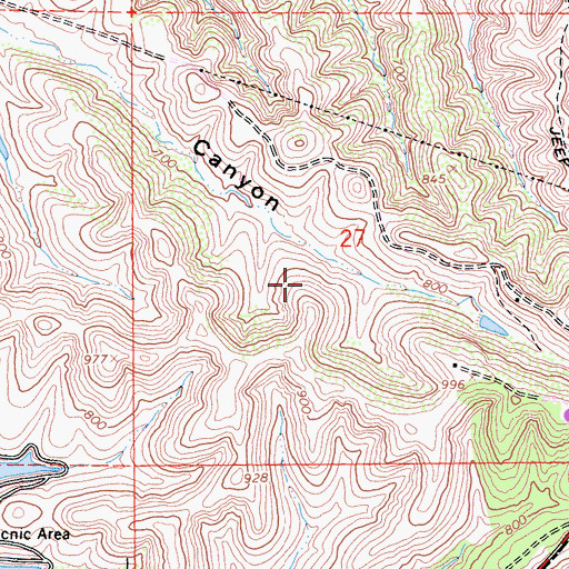 Topographic Map of Saint Gregory the Great Catholic Church, CA