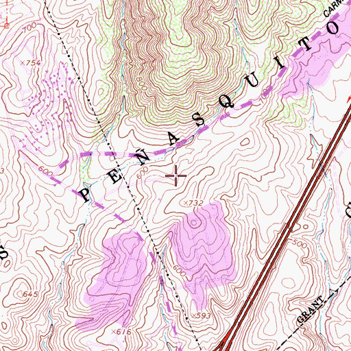 Topographic Map of Saint Timothys Church, CA