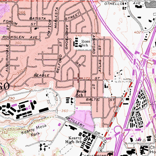 Topographic Map of Salvation House, CA