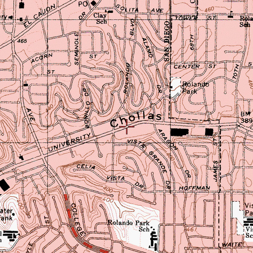 Topographic Map of Shield of Faith Christian Center, CA