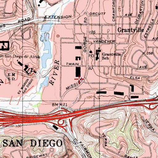Topographic Map of Shiloh Spiritual Center, CA