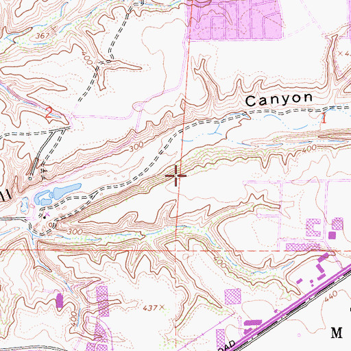 Topographic Map of Shiva Vishnu Temple of San Diego, CA