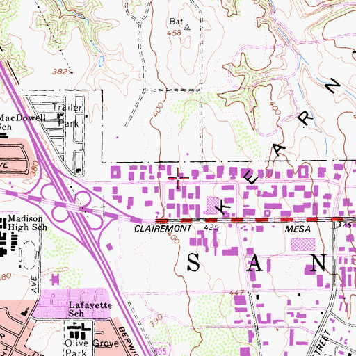 Topographic Map of Taiwanese Christian Church, CA