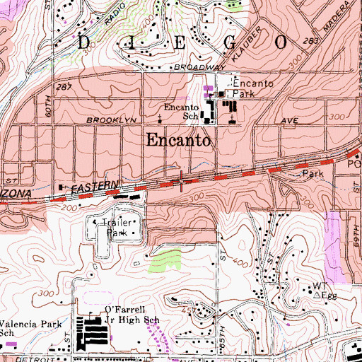 Topographic Map of This Is the Way Church of Deliverance, CA