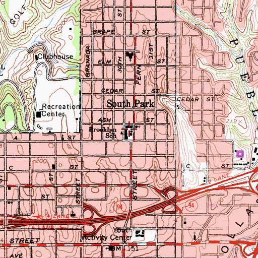 Topographic Map of Waters of Jordan Ministries, CA