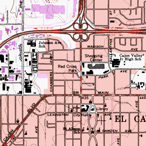 Topographic Map of Welcome Home Ministries, CA