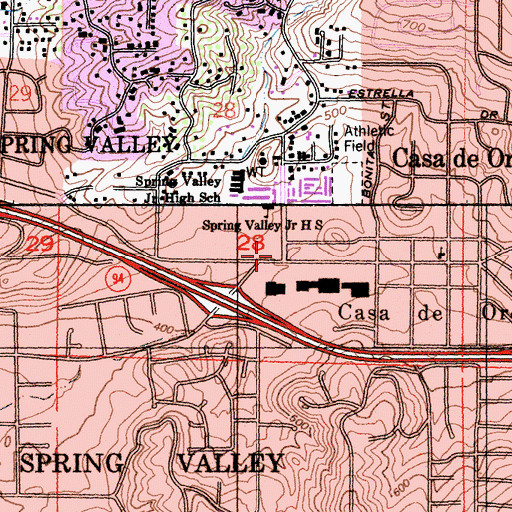 Topographic Map of Words of Life Christian Ministries, CA