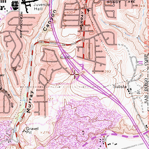Topographic Map of Interchange 18, CA