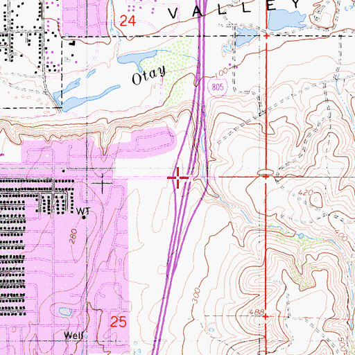Topographic Map of Interchange 2, CA