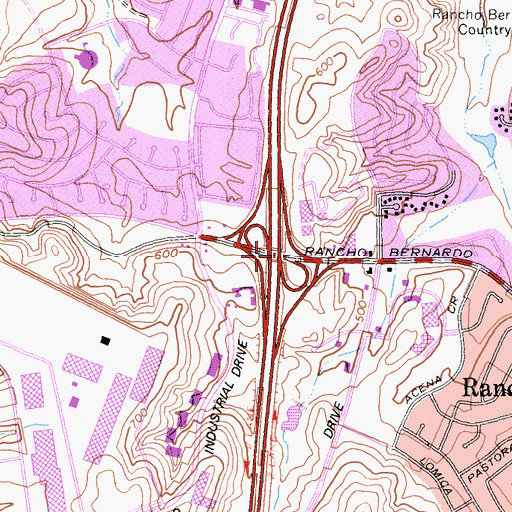 Topographic Map of Interchange 24, CA