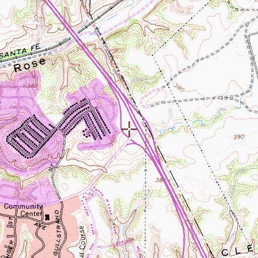 Topographic Map of Interchange 24, CA