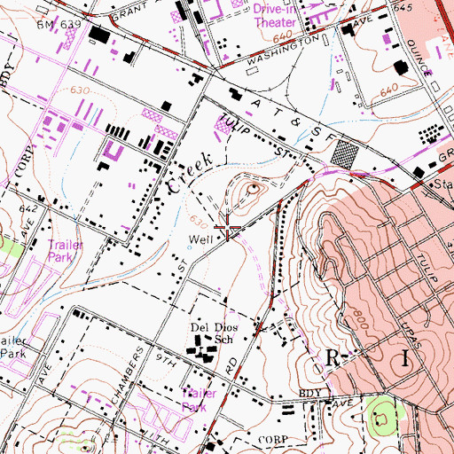 Topographic Map of Interchange 31, CA
